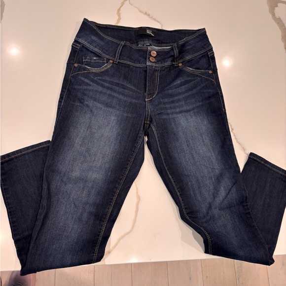 1822 Denim Dark Blue Skinny Jeans - Picture 5 of 6